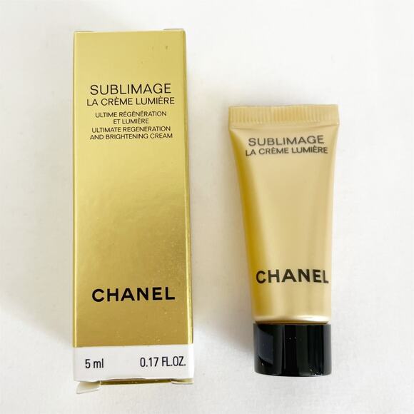 CHANEL Black Beauty Pouch Makeup Clutch and CHANEL Le Lift Serum - Picture 9 of 12